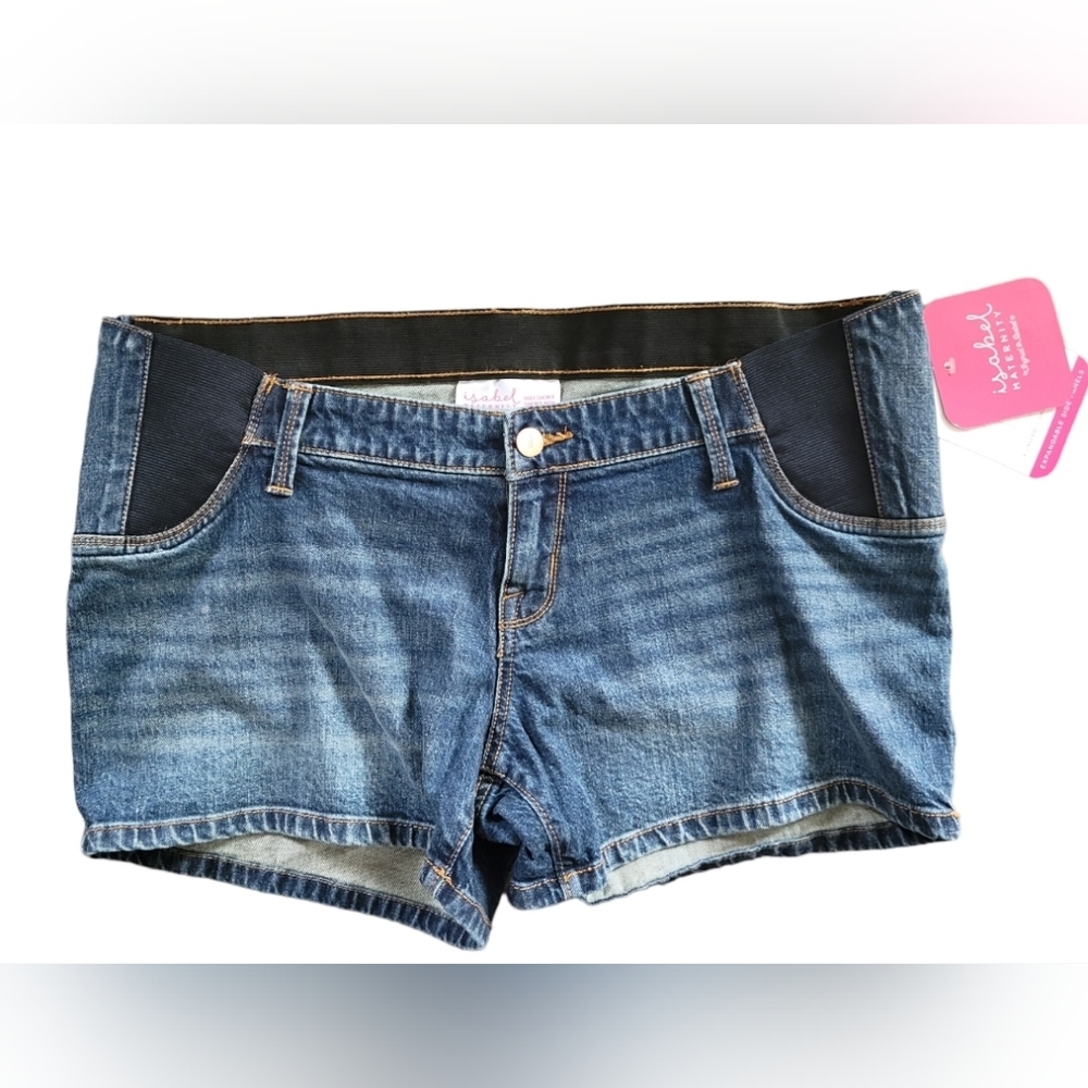 Maternity denim shorts Sz 8